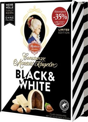 Reber Constance Black&White Fehér Csokoládés golyók 120g