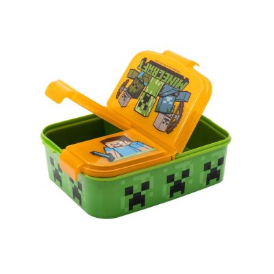 Minecraft több rekeszes uzsonnás doboz