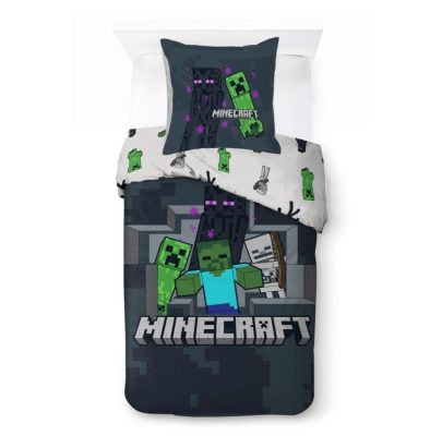 Minecraft Last Block Standing ágyneműhuzat 140×200cm, 70×90 cm