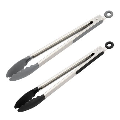 Quttin rozsdamentes univerzális konyhai csipesz 34,5 cm – csúszásmentes TPR markolattal