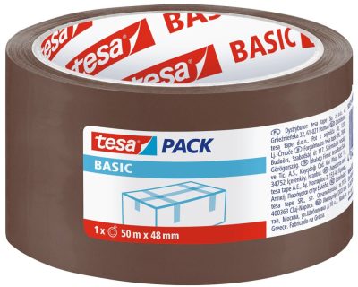 Tesa Basic Csomagolószalag 50m*48mm, barna (6/karton)