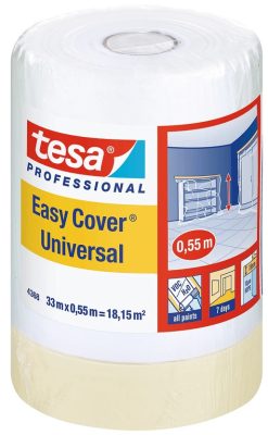 Tesa Maszkolószalag+takarófólia 33m*550mm EASY COVER UNIVERSAL (10/karton)