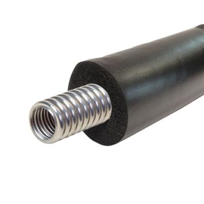 MARADÉK 4 MÉTER! Napkollektor DN16 flexibilis szolár bordáscső szigeteléssel együtt! A gégecső inox, azaz rozsdamentes, EPDM kaucsuk UV álló szigeteléssel ellátva!