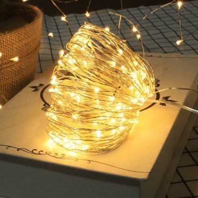 LED fényfüzér, fénydekoráció, USB-s
