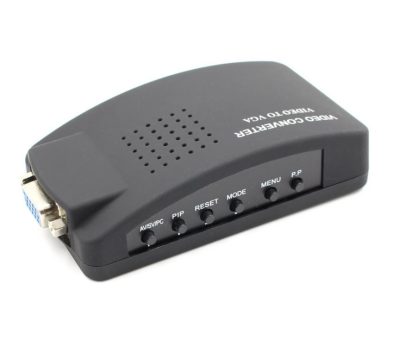 RCA / S-Video VGA Konverter Box – Kompozit videó átalakító PC-monitorhoz és projektorhoz