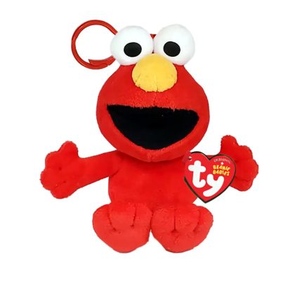 TY Beanie Babies Szezám utca Elmo plüss Clip 12 cm