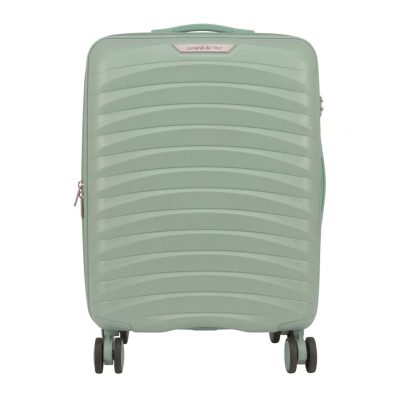 Tosca zöld Priority bővíthető kabinbőrönd 55×40×20 cm