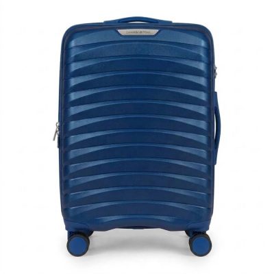 Feladható bővíthető bőrönd 20 kg M kék Tosca 