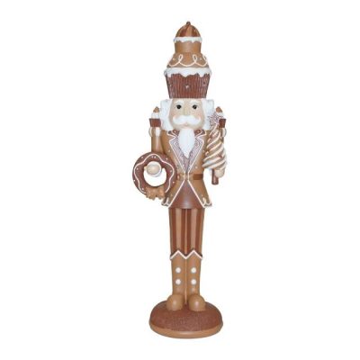 Diótörő fenyővel,koszorúval LED-es 61cm