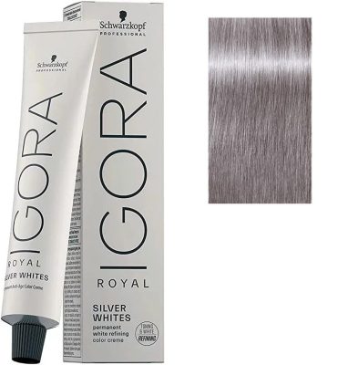 Schwarzkopf Igora Royal Silver Whites krémhajfesték 60 ml - Grey Lilac