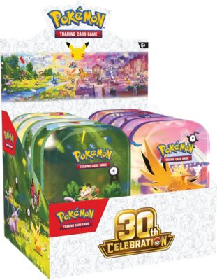 Pokémon TCG 30th Celebration Mini Tin 2 booster csomaggal