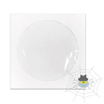CD/DVD lemeztartó boríték - enyvezett - 125x125 mm - ablakos