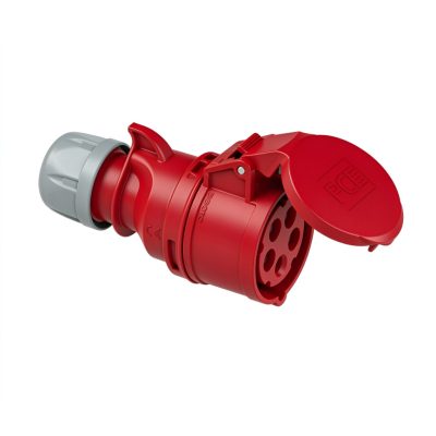 PCE Ipari dugalj lengő 3P+N+E 32A/5P 400V(50+60Hz) piros egyenes IP44 műanyag 6h-pozíció Shark PCE