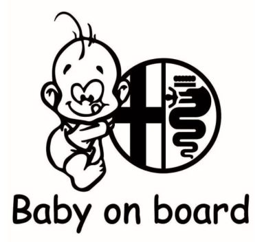 Alfa Romeo Baby on board matrica