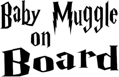 Baby Muggle on Board matrica