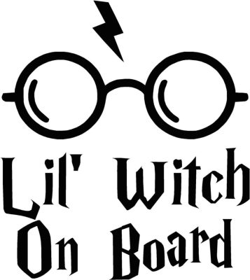 Lil Witch On Board matrica