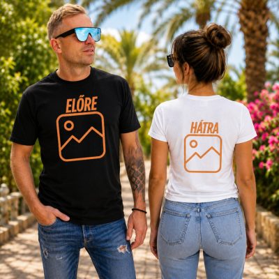 Egyedi női és férfi póló nyomtatás saját mintával/szöveggel