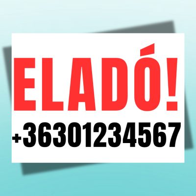 Eladó ingatlan tábla