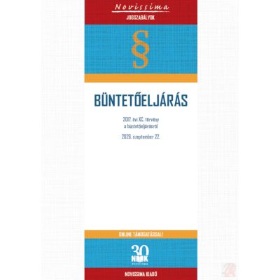 BÜNTETŐELJÁRÁS - 2026. szeptember 22.