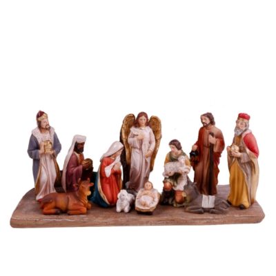 Betlehem Led-es 11db-os poly 32x19cm