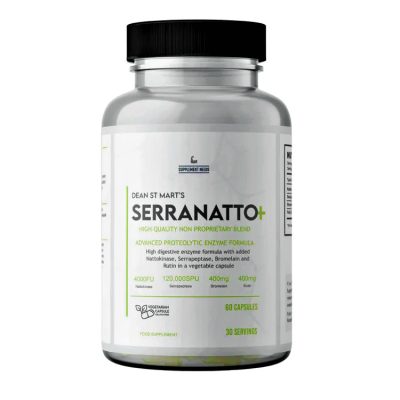 SERRANATTO™ - Vérröggátlás, Vérrögoldás & Szív, Érrendszer Tisztítás - Szerrapeptáz, Nattokináz, Bromelain, Rutin - 60 Kapszula - Supplement Needs