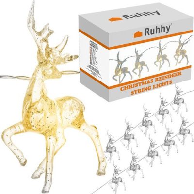 Karácsonyi fényfüzér – rénszarvas Ruhhy 24955