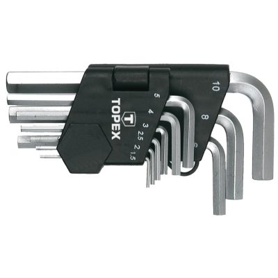TOPEX Imbuszkulcs készlet 9db, 1.5-10mm, gömbfejes 35D955