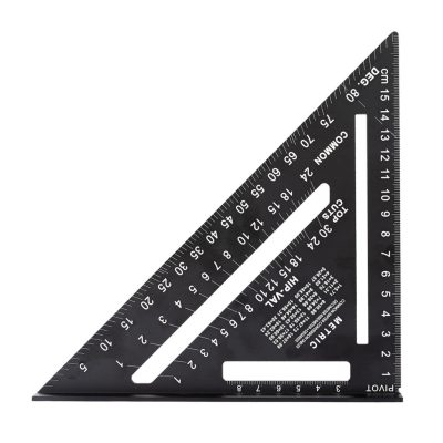 NEO TOOLS Talpas derékszög, alumínium, 45 fokos szárral, mérőskálával, 183mm 72-102