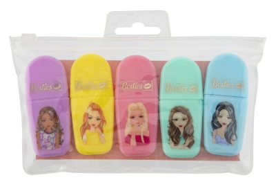 Csajos Besties mini szövegkiemelő szett 5 db-os tokban