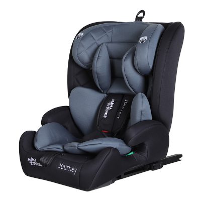 Mama Kiddies® i-Fix Journey 2 az 1-ben biztonsági autósülés (76–150 cm) Szürke / Fekete színben
