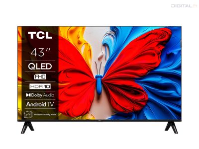 TCL 43" 43S5L Smart LED Televízió, 108 cm, FHD, QLED, HDR10, Android TV