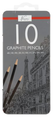 Nassau többféle keménységű grafitceruza szett 10 db-os