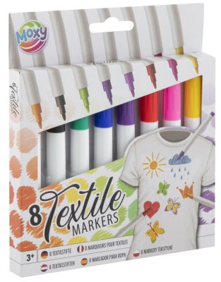 Színes Moxy textil filctoll 8 db-os