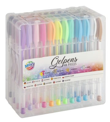 Színes Moxy zselés toll szett 48 db-os dobozban