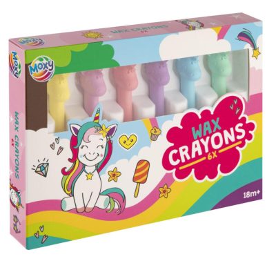Unikornis Happy forma zsírkréta 6 db-os