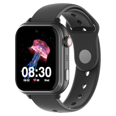 Wonlex KT37-F fekete, vízálló, wifi, AI gyerek okosóra GPS nyomkövetővel, magyar menüvel, fiúknak
