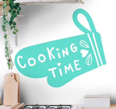 Cooking time kesztyű matrica