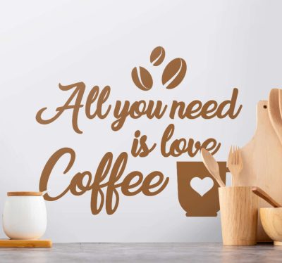 Konyhai Coffee love dekoráció