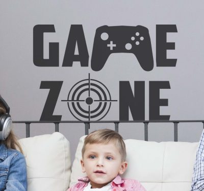 GAME ZONE fali dekoráció
