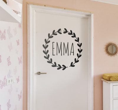 Szoba ajtó matrica egyedi névvel gyerekeknek