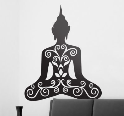 Buddha spirituális matrica