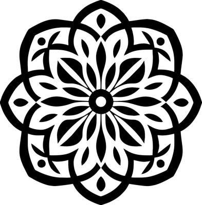 Díszes mandala matrica