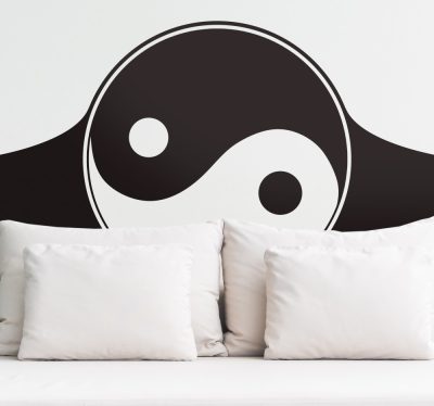 Ying-Yang fali dekoráció matrica