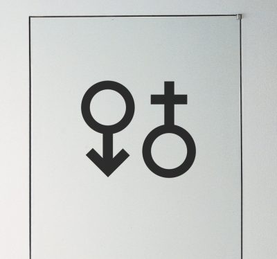 Férfi női piktogram matrica