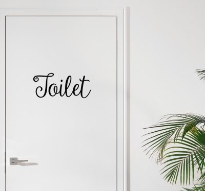Toilet wc ajtó matrica