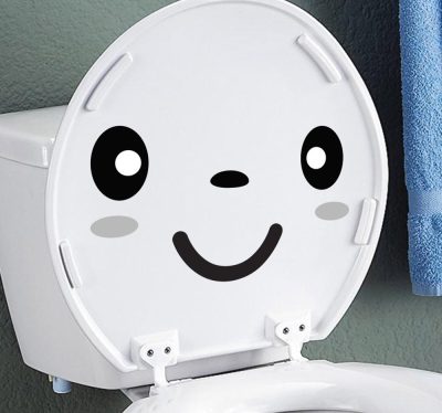 Vidám arc WC matrica