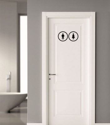 WC ajtó matrica 10