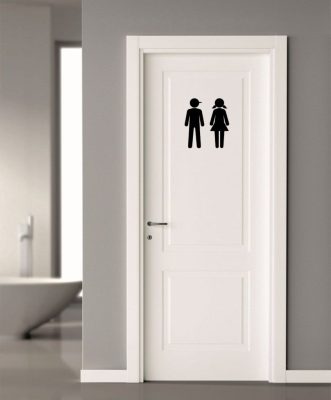 WC ajtó matrica 11