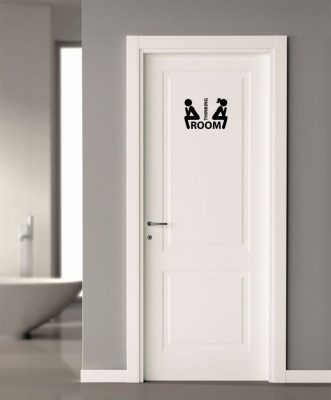 WC ajtó matrica 12