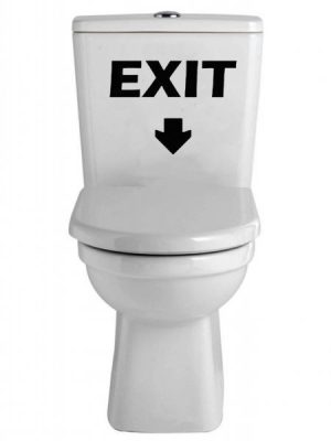 WC matrica EXIT